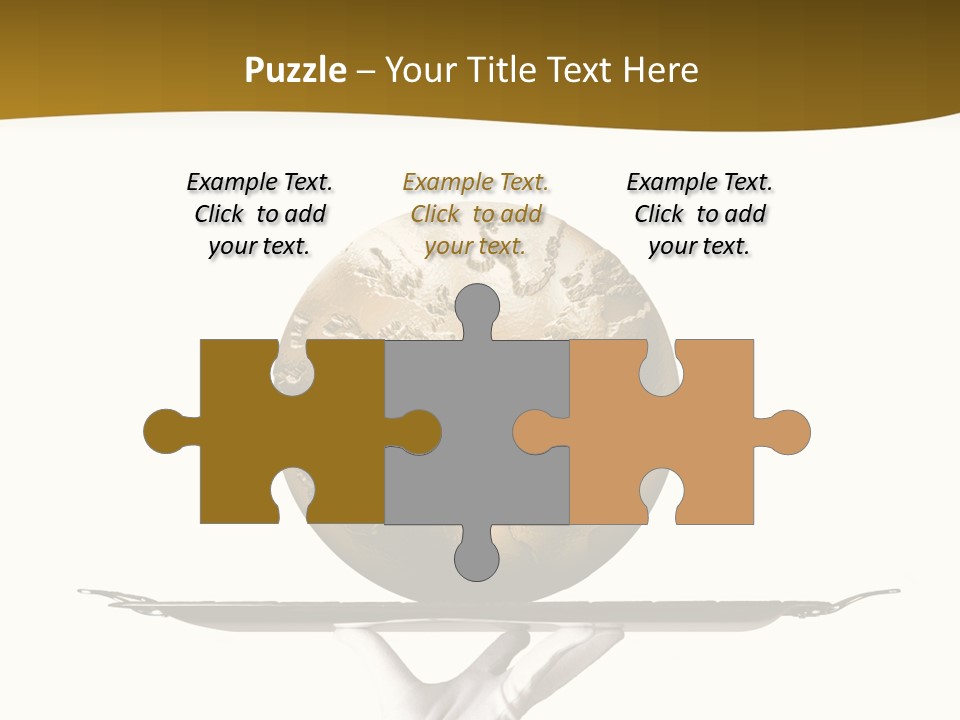 Planet On The Tray PowerPoint Template