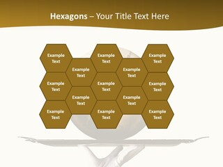 Planet On The Tray PowerPoint Template
