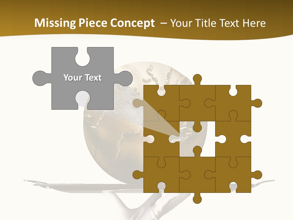 Planet On The Tray PowerPoint Template