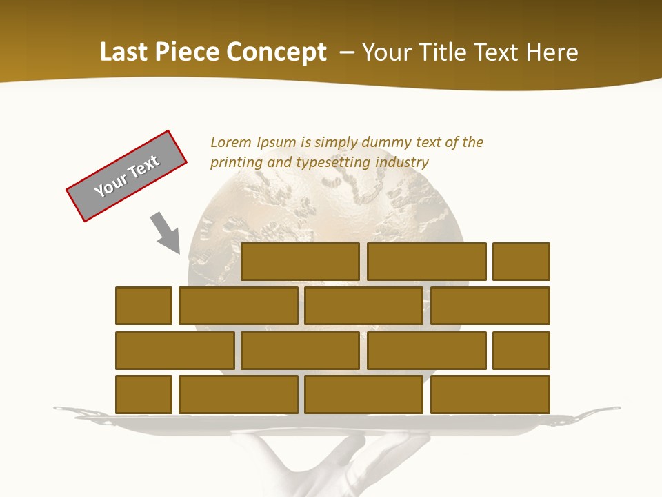 Planet On The Tray PowerPoint Template