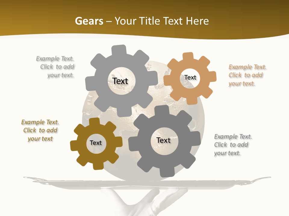 Planet On The Tray PowerPoint Template