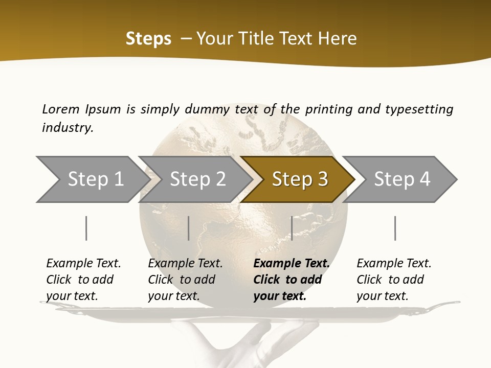 Planet On The Tray PowerPoint Template
