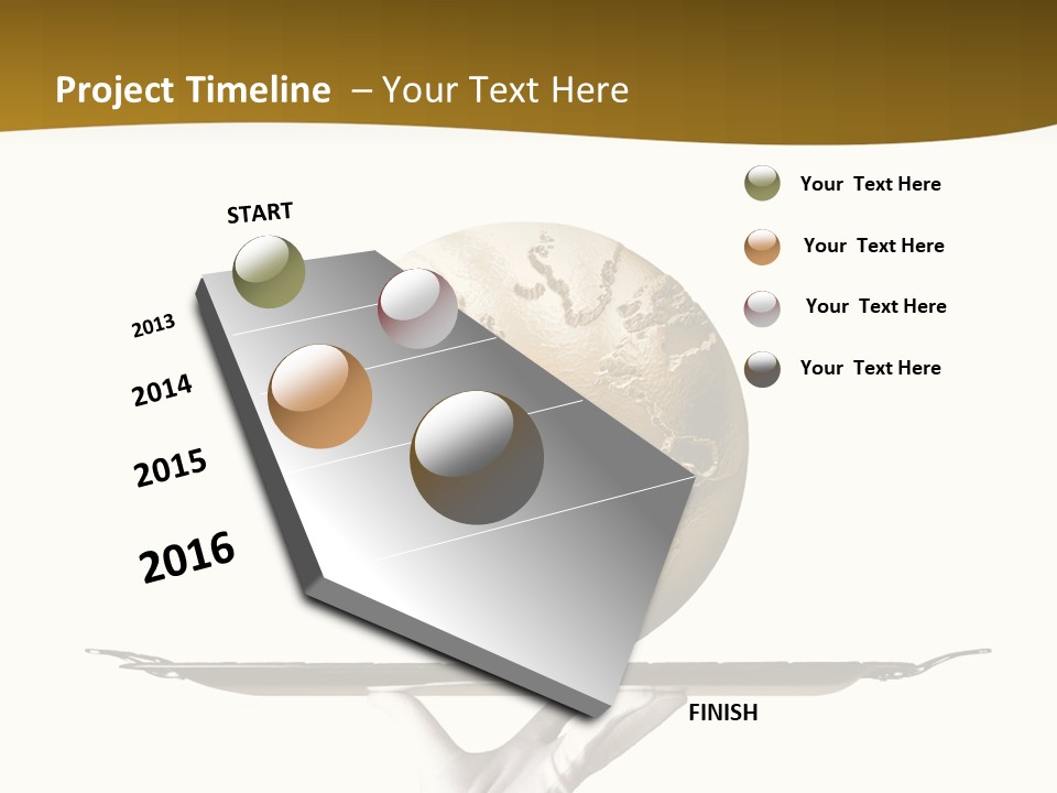 Planet On The Tray PowerPoint Template