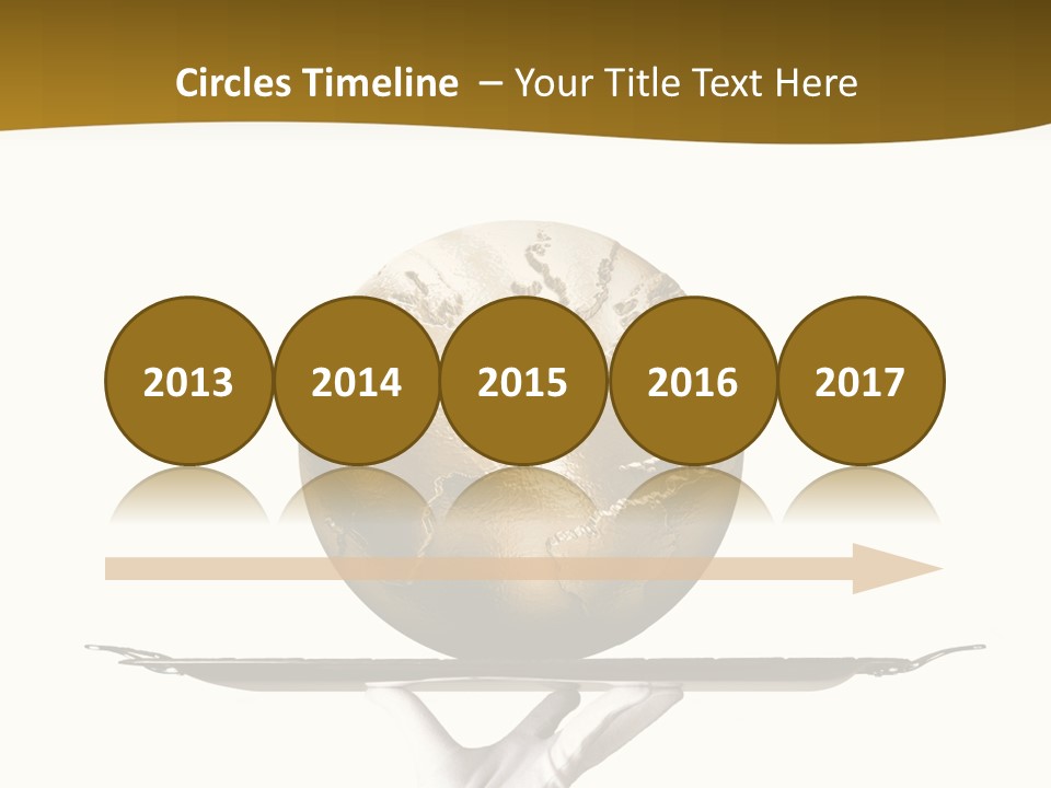 Planet On The Tray PowerPoint Template