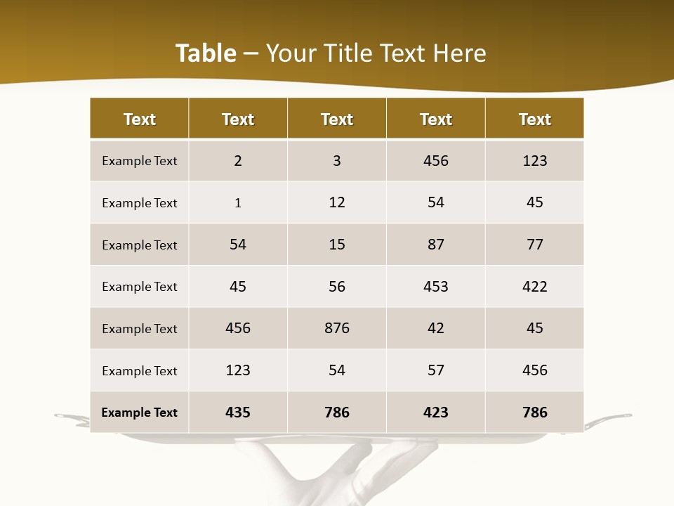 Planet On The Tray PowerPoint Template