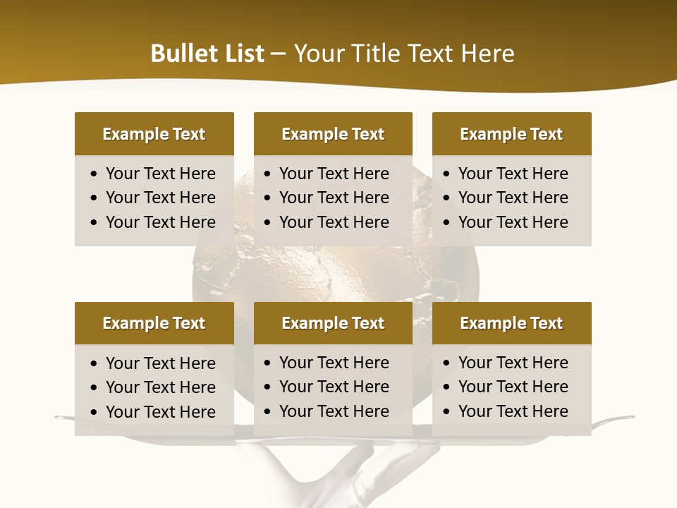 Planet On The Tray PowerPoint Template