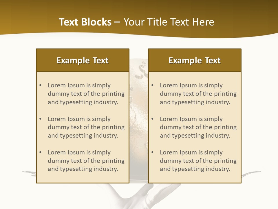 Planet On The Tray PowerPoint Template