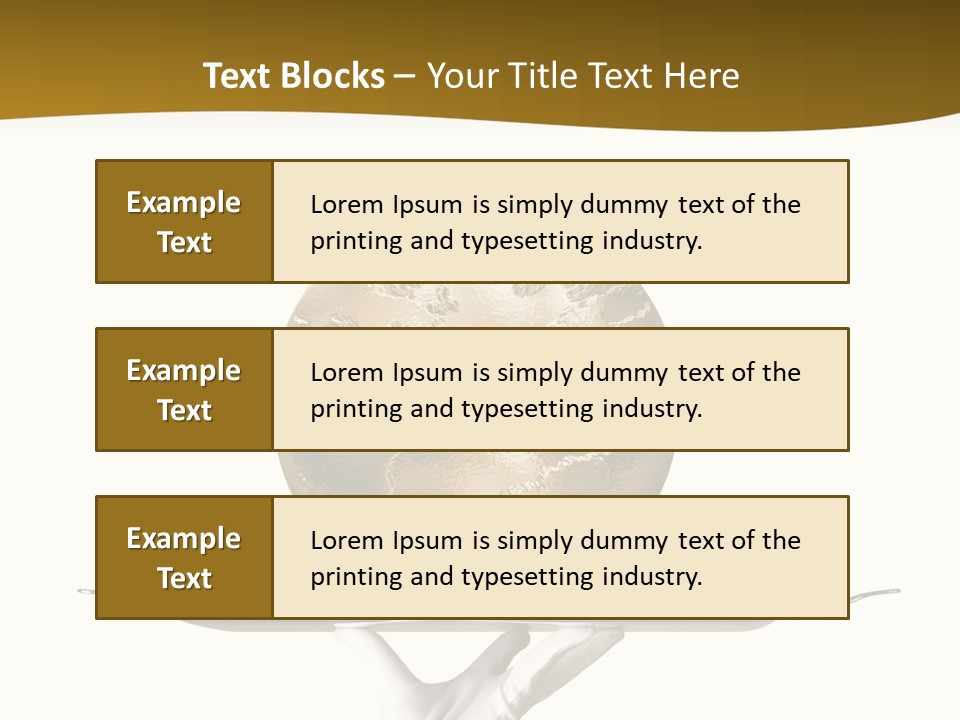 Planet On The Tray PowerPoint Template