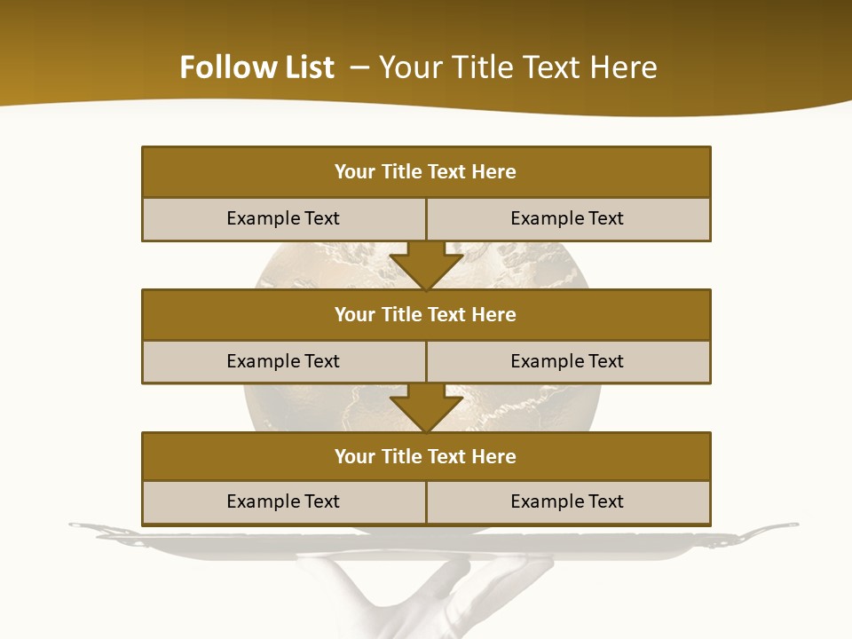 Planet On The Tray PowerPoint Template