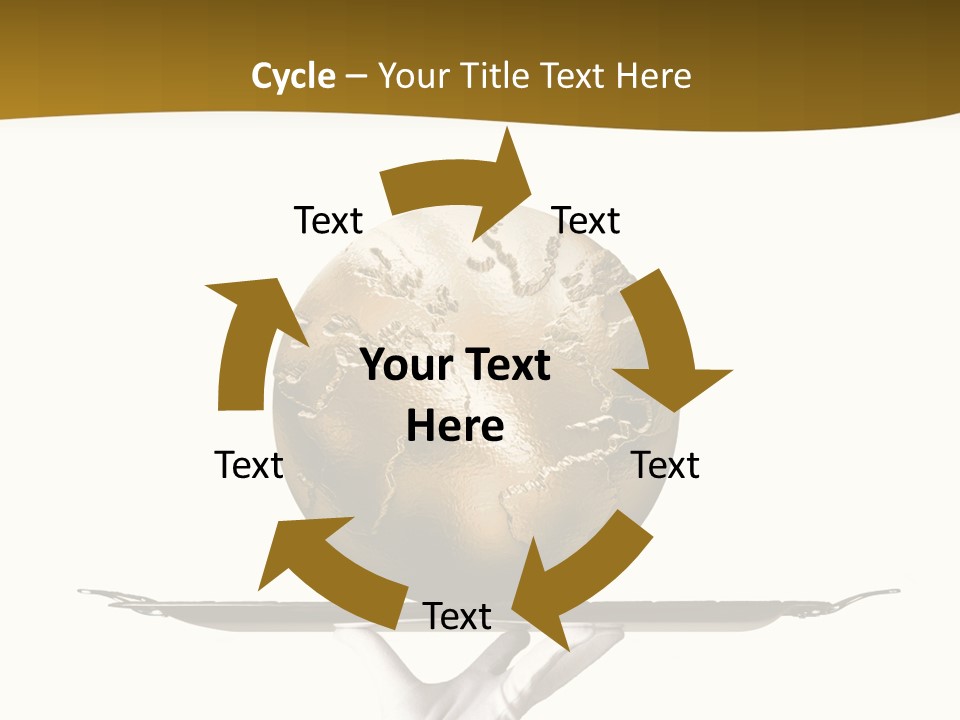 Planet On The Tray PowerPoint Template