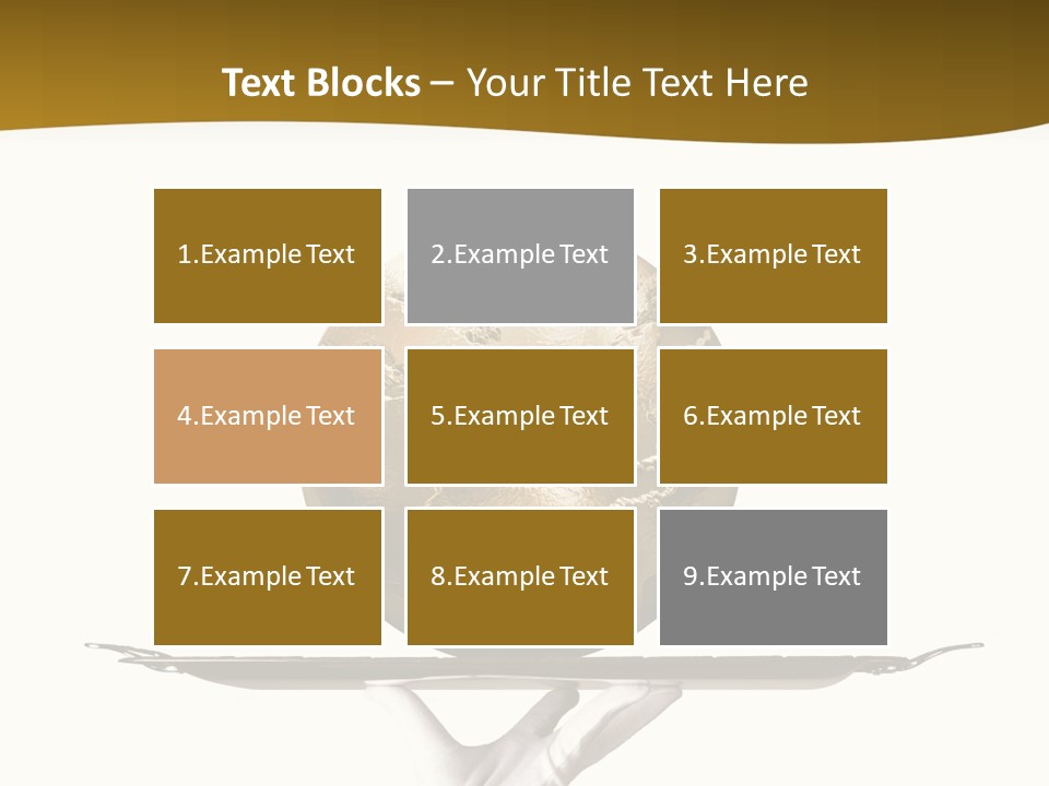 Planet On The Tray PowerPoint Template
