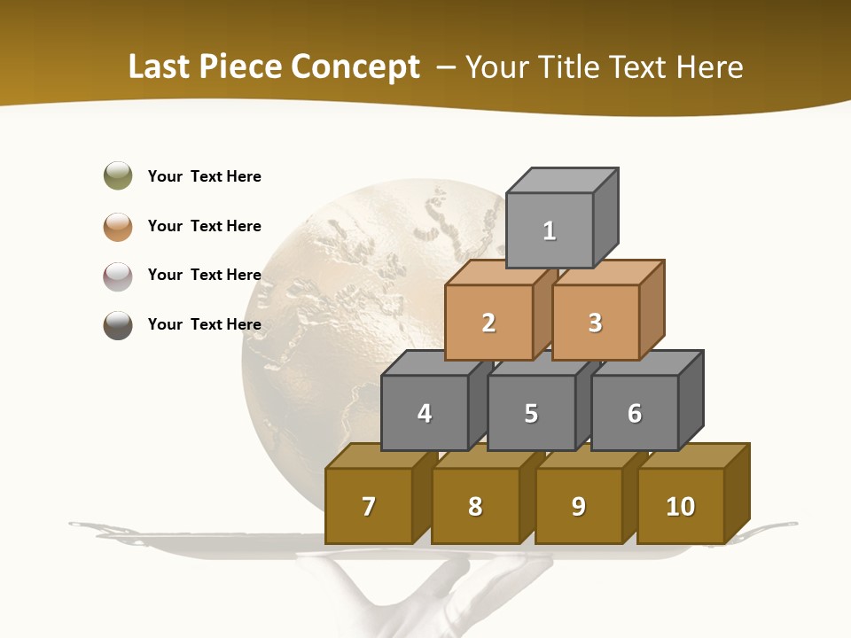Planet On The Tray PowerPoint Template