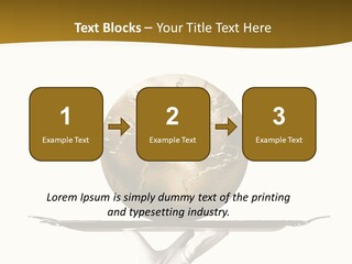 Planet On The Tray PowerPoint Template