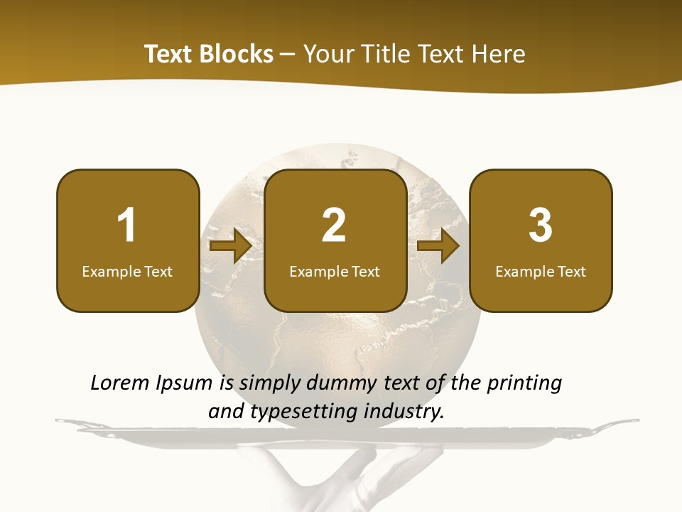 Planet On The Tray PowerPoint Template