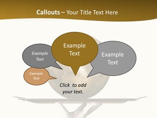 Planet On The Tray PowerPoint Template