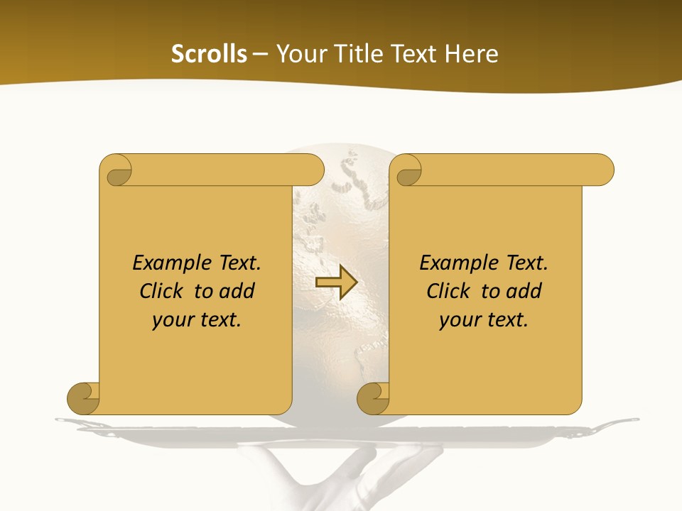 Planet On The Tray PowerPoint Template