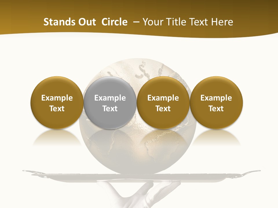 Planet On The Tray PowerPoint Template