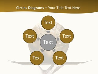 Planet On The Tray PowerPoint Template