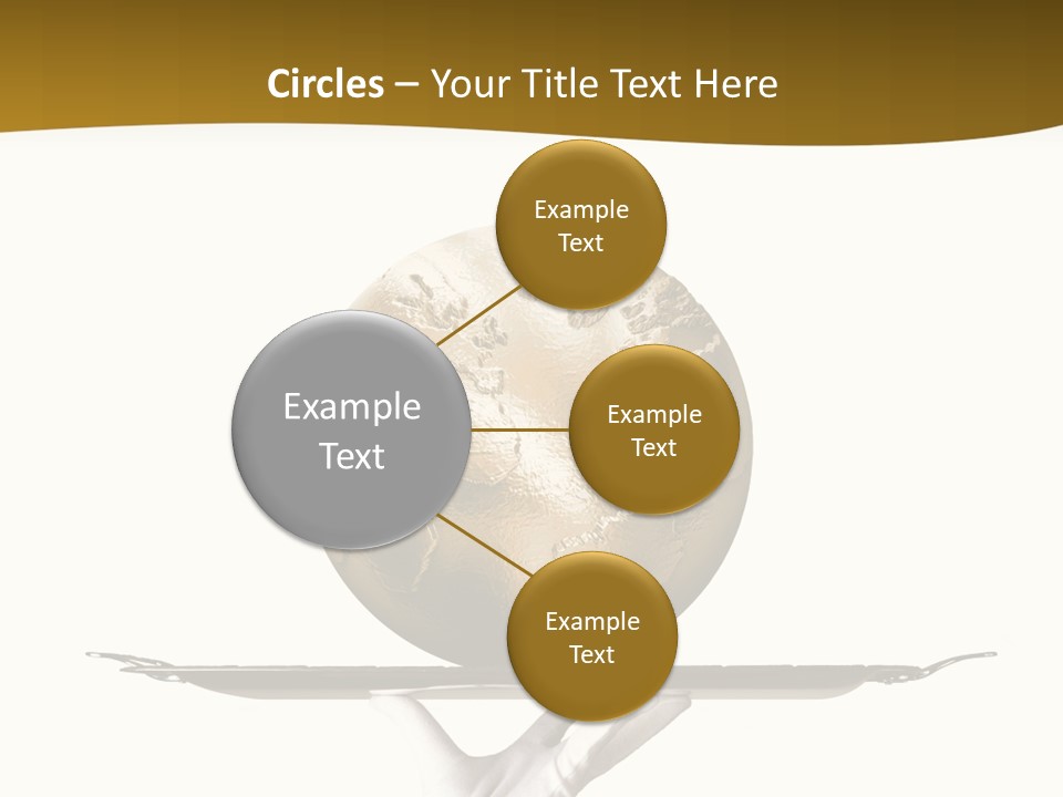 Planet On The Tray PowerPoint Template