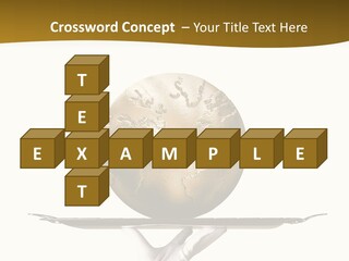 Planet On The Tray PowerPoint Template