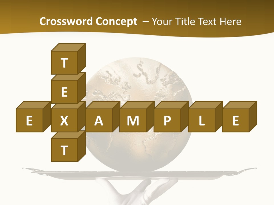 Planet On The Tray PowerPoint Template