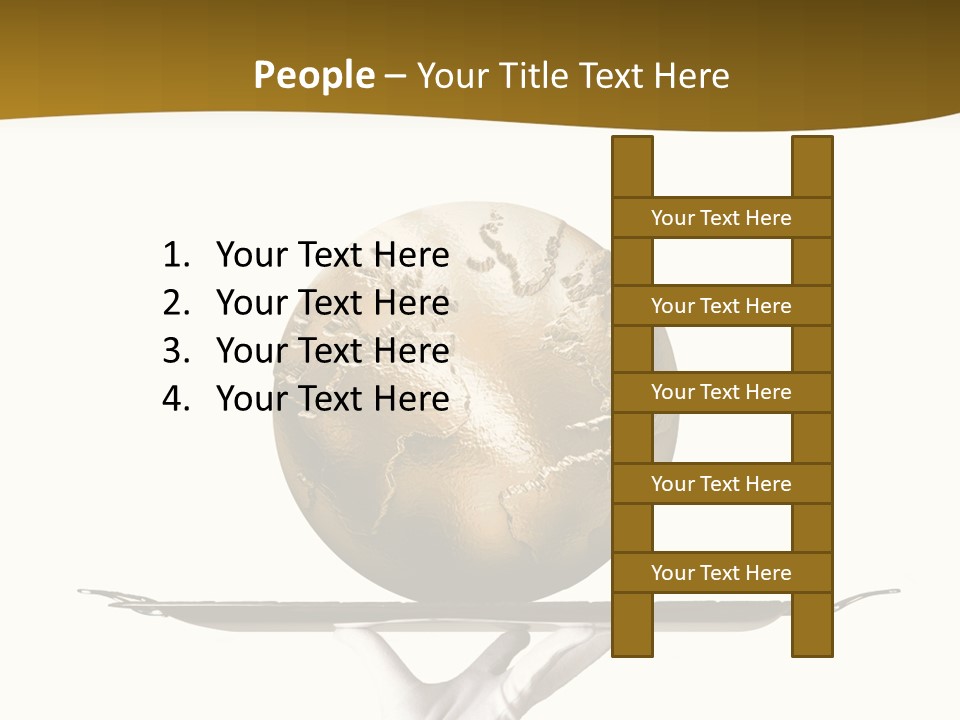 Planet On The Tray PowerPoint Template
