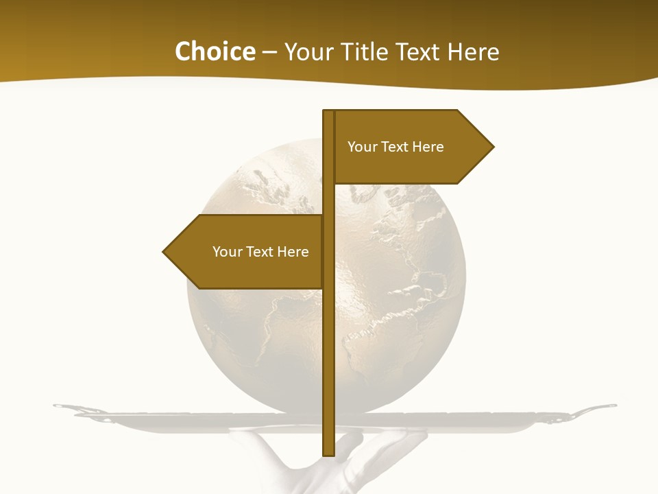 Planet On The Tray PowerPoint Template