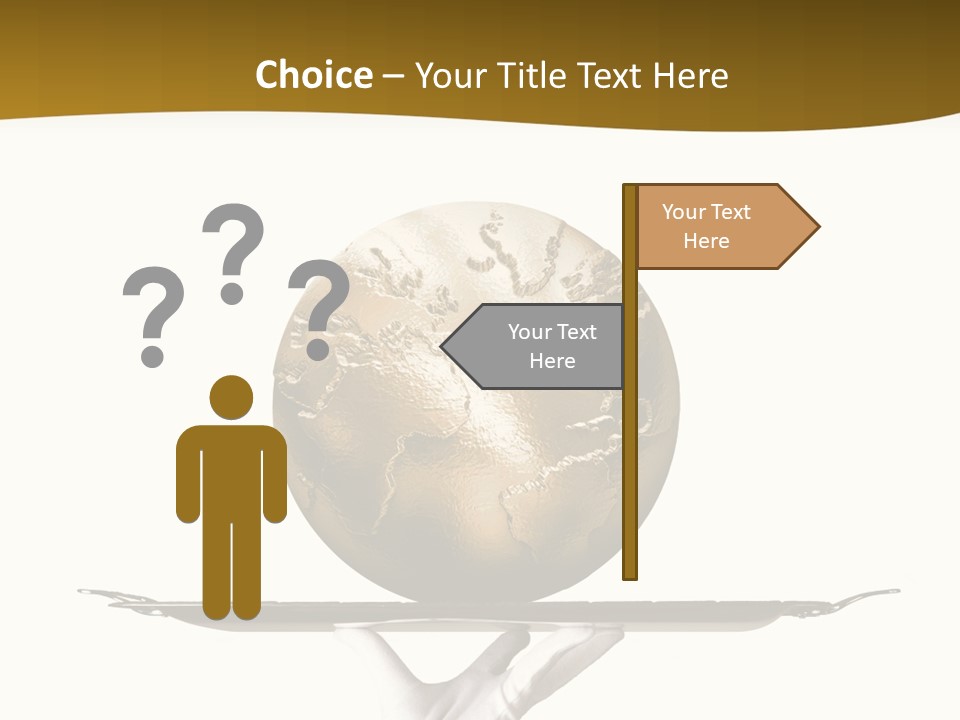 Planet On The Tray PowerPoint Template