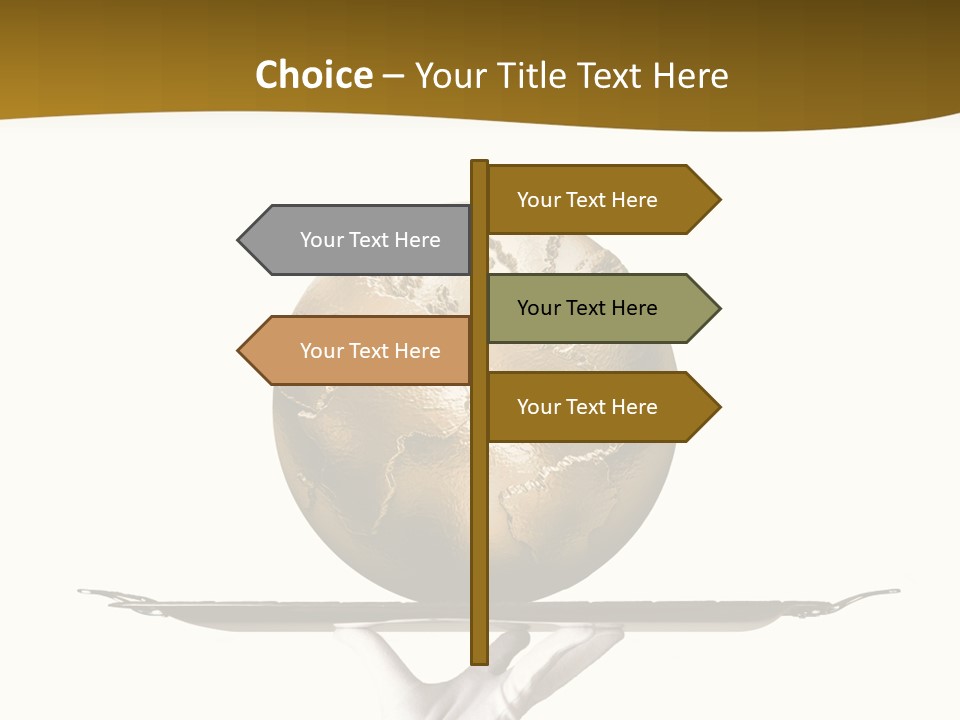 Planet On The Tray PowerPoint Template