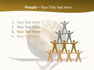 Planet On The Tray PowerPoint Template