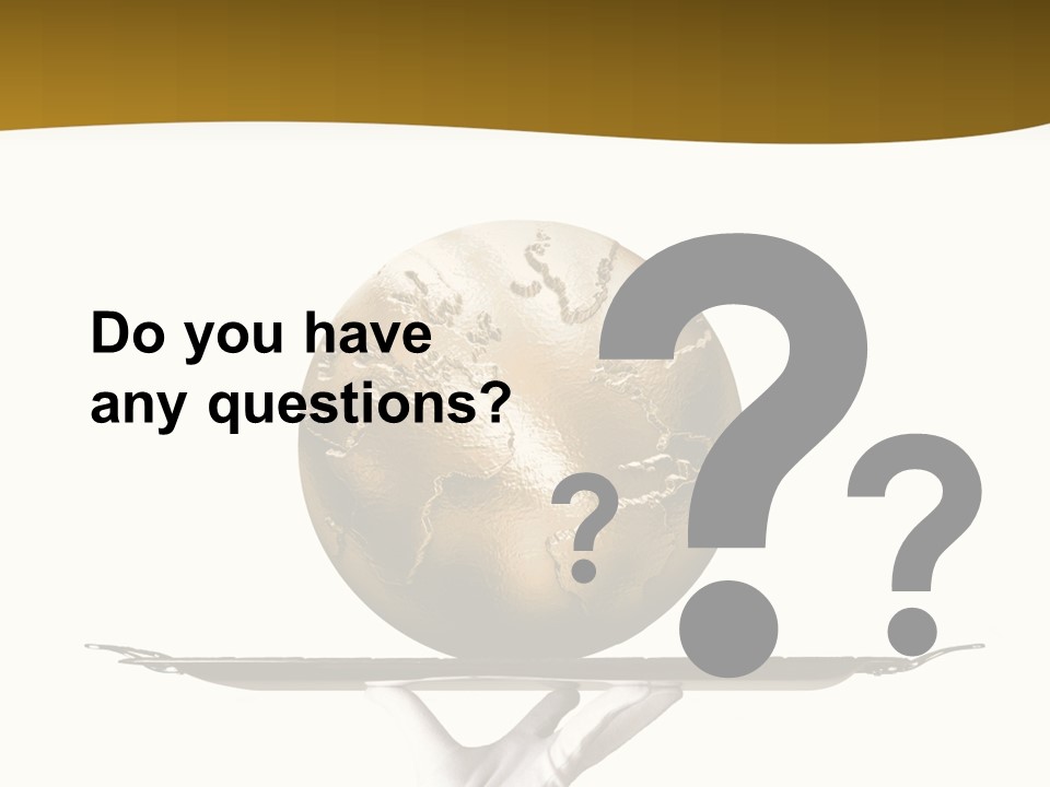 Planet On The Tray PowerPoint Template