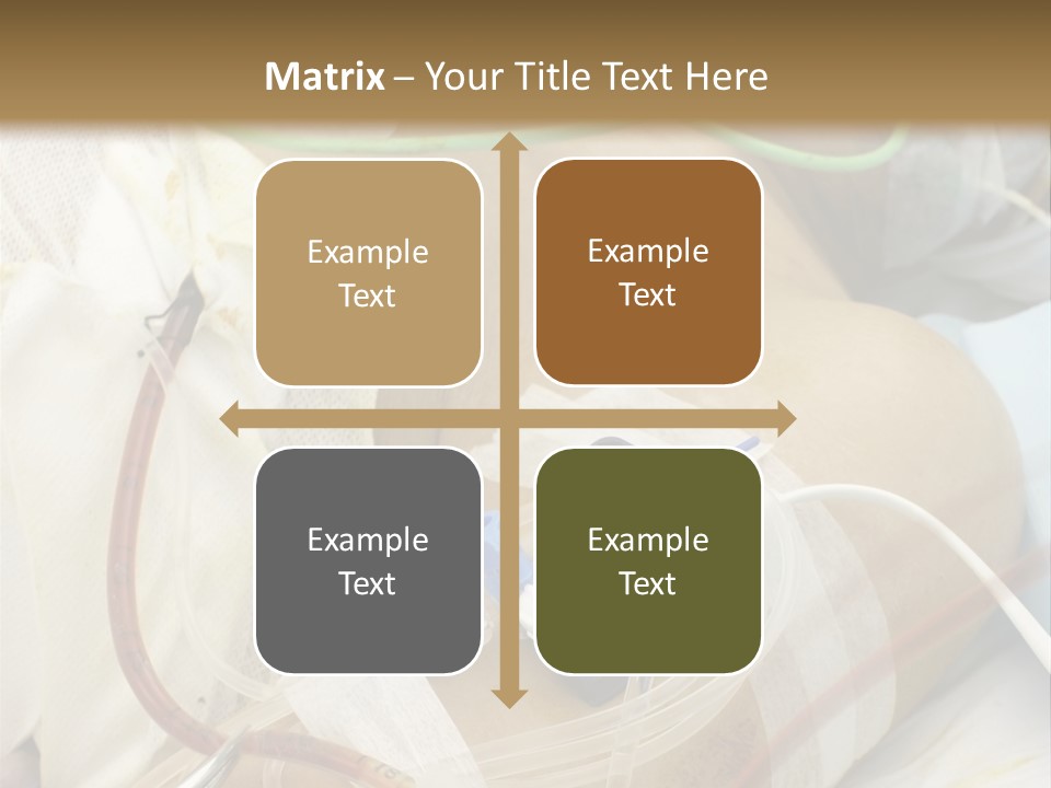 A Man On A Drip PowerPoint Template