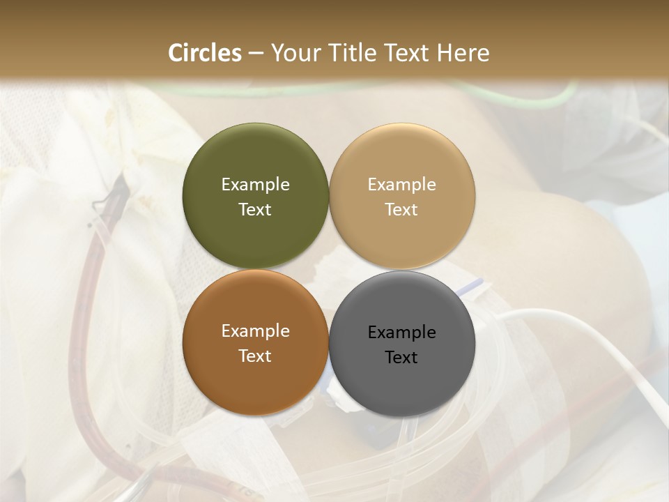 A Man On A Drip PowerPoint Template