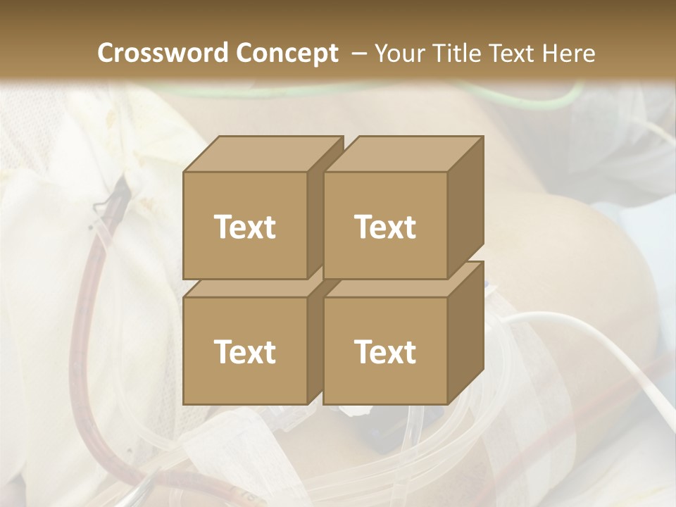 A Man On A Drip PowerPoint Template