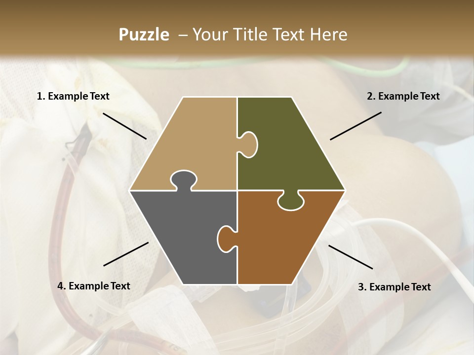 A Man On A Drip PowerPoint Template