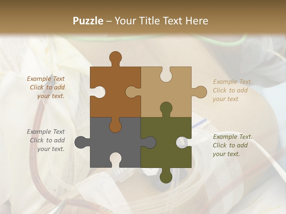 A Man On A Drip PowerPoint Template