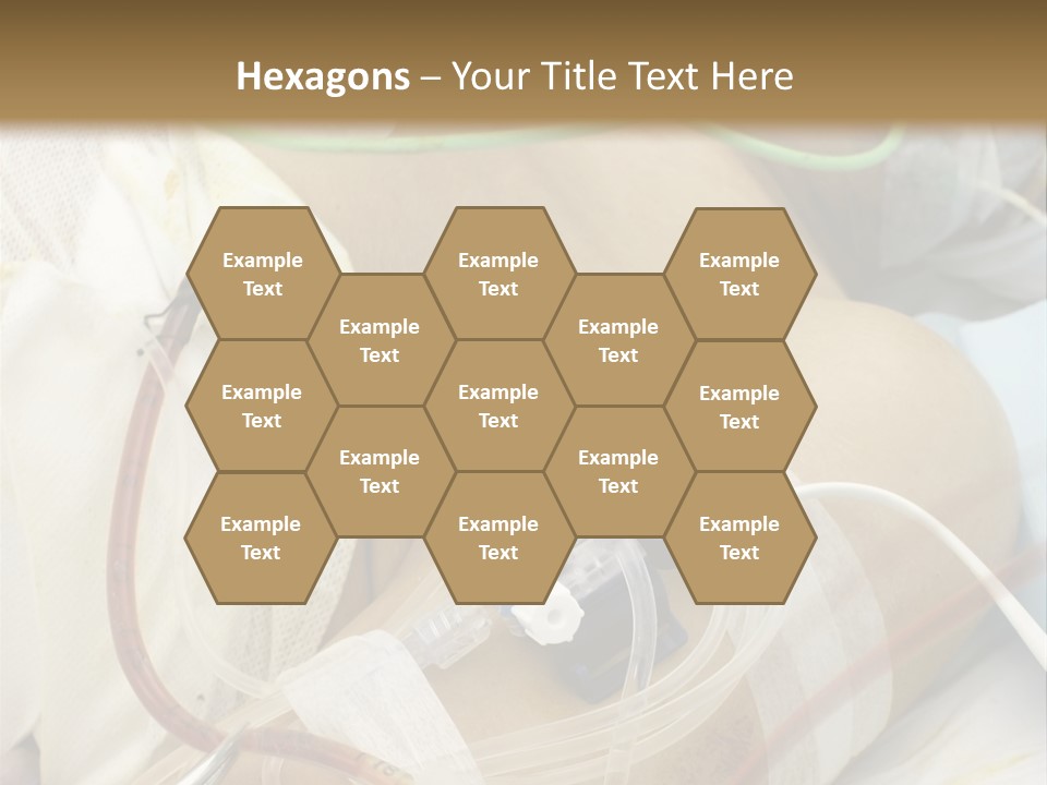 A Man On A Drip PowerPoint Template