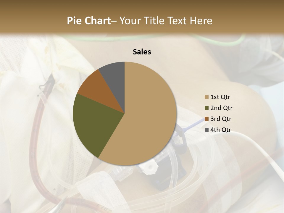 A Man On A Drip PowerPoint Template