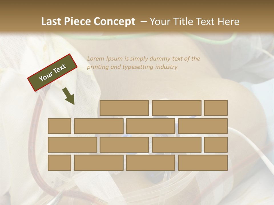 A Man On A Drip PowerPoint Template