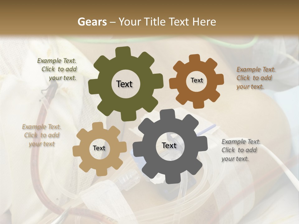 A Man On A Drip PowerPoint Template