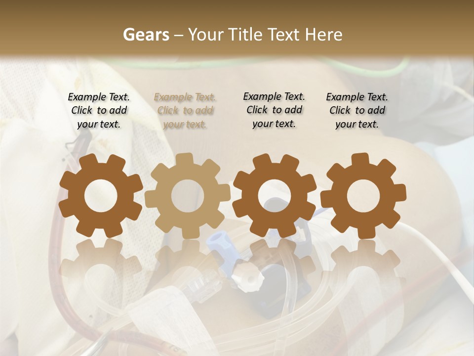 A Man On A Drip PowerPoint Template