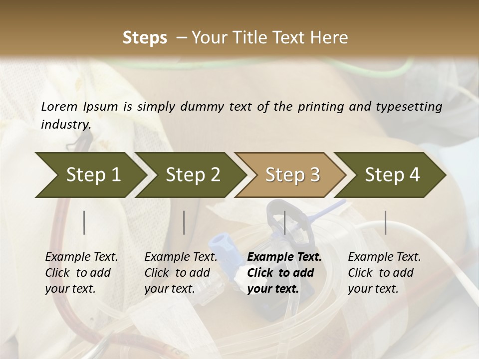 A Man On A Drip PowerPoint Template