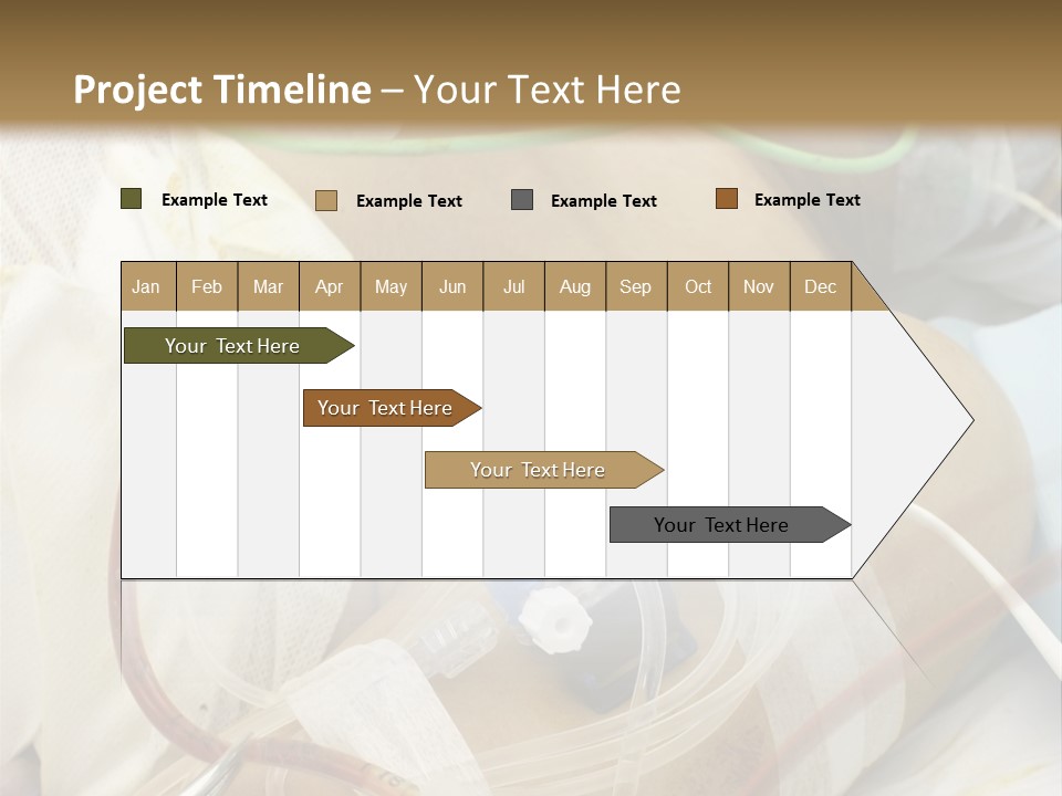 A Man On A Drip PowerPoint Template