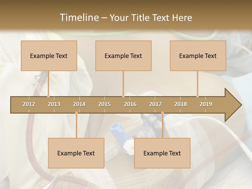A Man On A Drip PowerPoint Template