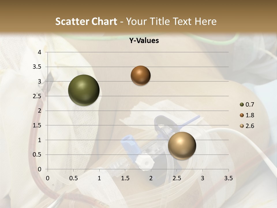 A Man On A Drip PowerPoint Template