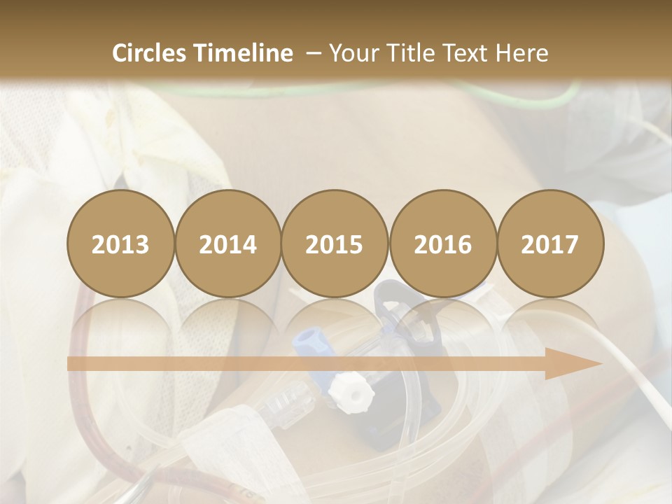 A Man On A Drip PowerPoint Template