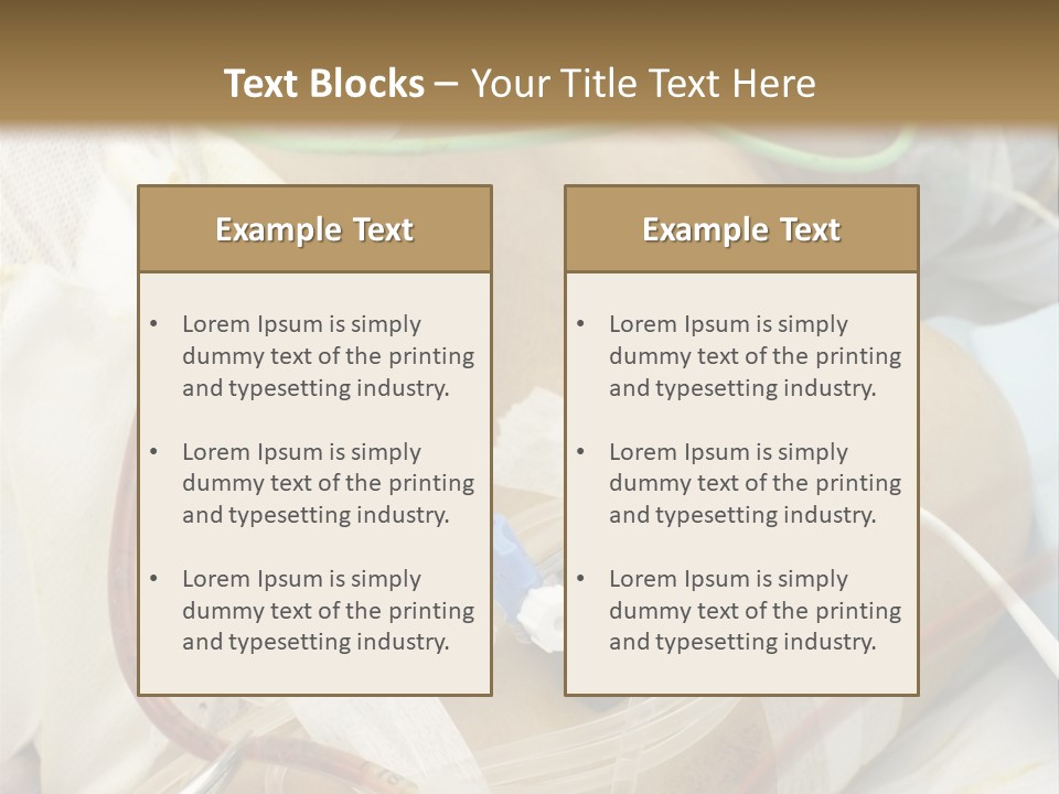 A Man On A Drip PowerPoint Template