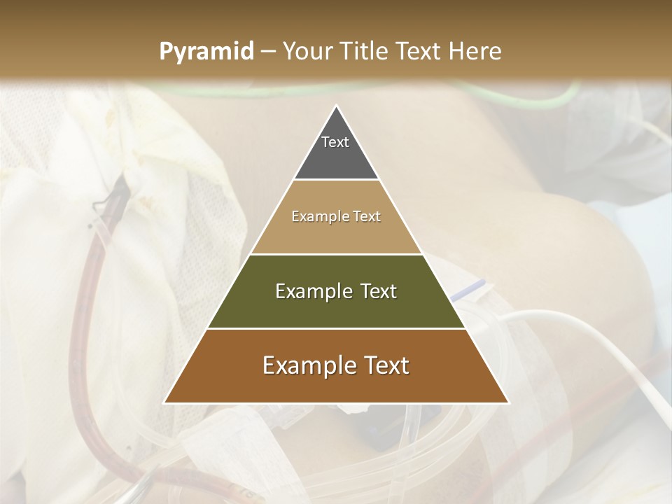 A Man On A Drip PowerPoint Template