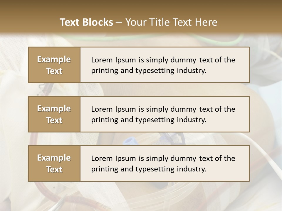 A Man On A Drip PowerPoint Template