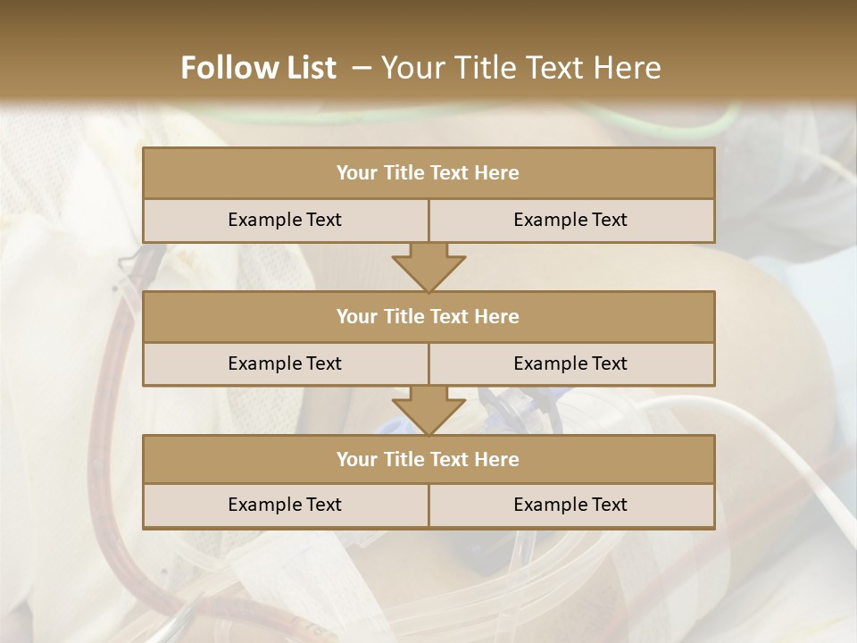 A Man On A Drip PowerPoint Template